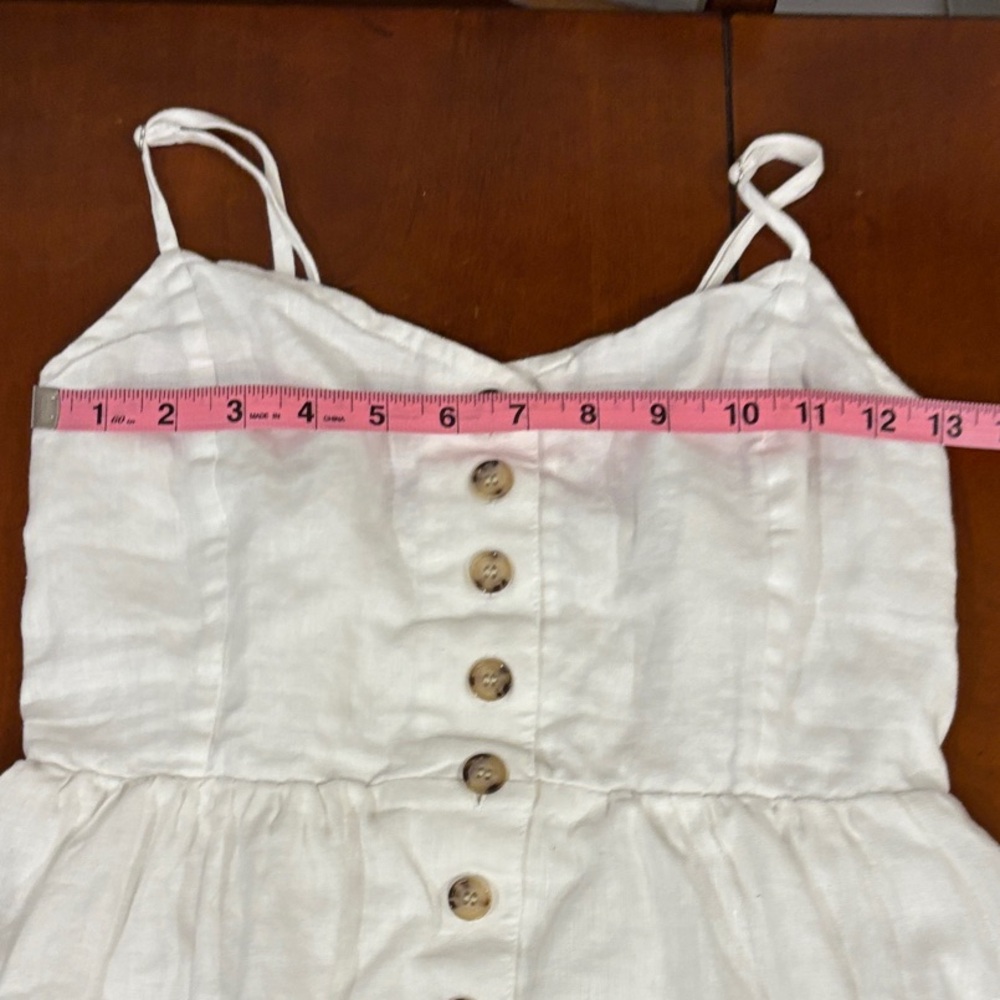 Madewell Linen-Cotton Cami Button-Front Midi Dress - Like New - Picture 15 of 15
